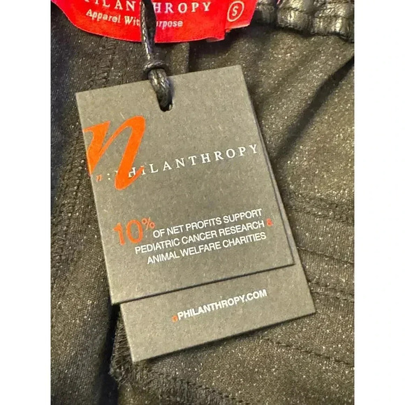 n:Philanthropy Revolve Faux Vegan Leather Joggers Women’s S NWT - Picture 9 of 14